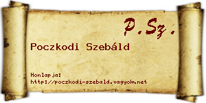 Poczkodi Szebáld névjegykártya